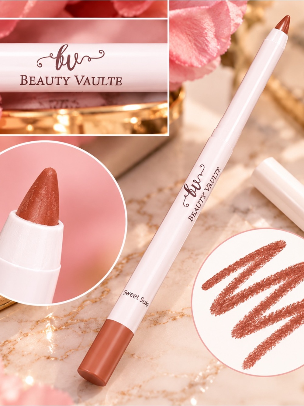 Beauty Vaulte Sweet Suki Lip Liner — Rosy Brown